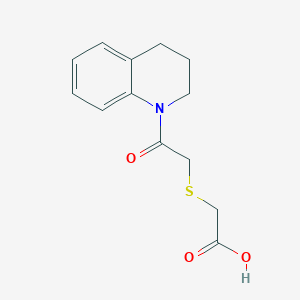 molecular formula C13H15NO3S B1299052 [2-(3,4-Dihydro-2H-quinolin-1-yl)-2-oxo-ethylsulfanyl]acetic acid CAS No. 380545-88-0