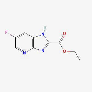 ethyl 6-fluoro-3H-imidazo[4,5-b]pyridine-2-carboxylate