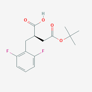 (R)-4-(tert-Butoxy)-2-(2,6-difluorobenzyl)-4-oxobutanoic acid