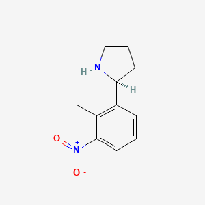 (S)-2-(2-Methyl-3-nitrophenyl)pyrrolidine