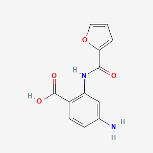 molecular formula C12H10N2O4 B1299063 4-Amino-2-[(furan-2-carbonyl)-amino]-benzoic acid CAS No. 462068-49-1