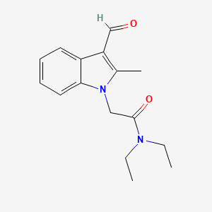 N,N-Diethyl-2-(3-formyl-2-methyl-indol-1-yl)-acetamide