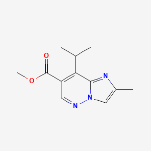 Methyl 8-isopropyl-2-methylimidazo[1,2-b]pyridazine-7-carboxylate