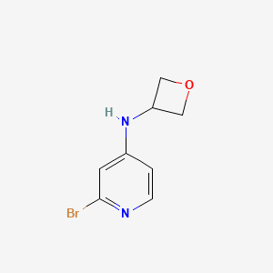 molecular formula C8H9BrN2O B12990693 2-Bromo-N-(oxetan-3-yl)pyridin-4-amine 