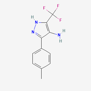 5-(p-Tolyl)-3-(trifluoromethyl)-1H-pyrazol-4-amine