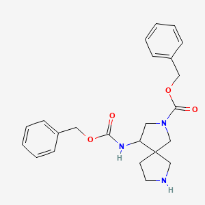 Benzyl 4-(((benzyloxy)carbonyl)amino)-2,7-diazaspiro[4.4]nonane-2-carboxylate