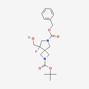 6-Benzyl 2-(tert-butyl) 8-fluoro-8-(hydroxymethyl)-2,6-diazaspiro[3.4]octane-2,6-dicarboxylate