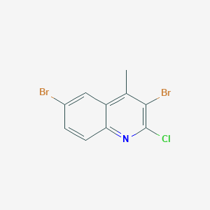 3,6-Dibromo-2-chloro-4-methylquinoline