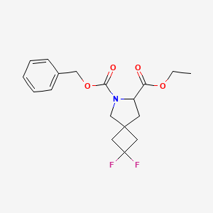 O6-benzyl O7-ethyl (7S)-2,2-difluoro-6-azaspiro[3.4]octane-6,7-dicarboxylate