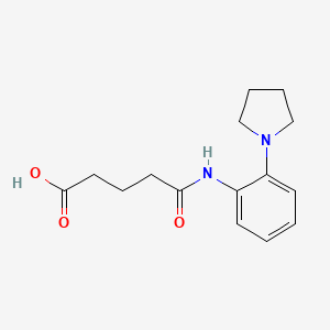 molecular formula C15H20N2O3 B1299086 4-(2-吡咯烷-1-基苯甲酰氨基)-丁酸 CAS No. 436088-74-3