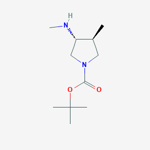 tert-Butyl (3S,4R)-3-methyl-4-(methylamino)pyrrolidine-1-carboxylate