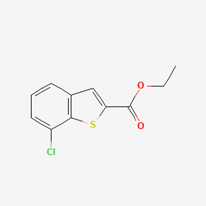 molecular formula C11H9ClO2S B1299087 Ethyl 7-chlorobenzo[b]thiophene-2-carboxylate CAS No. 90407-15-1
