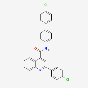 N-(4'-Chloro-[1,1'-biphenyl]-4-yl)-2-(4-chlorophenyl)quinoline-4-carboxamide