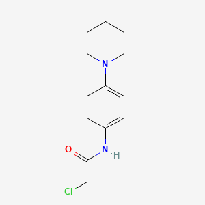 molecular formula C13H17ClN2O B1299089 2-氯-N-(4-哌啶-1-基苯基)-乙酰胺 CAS No. 379255-22-8