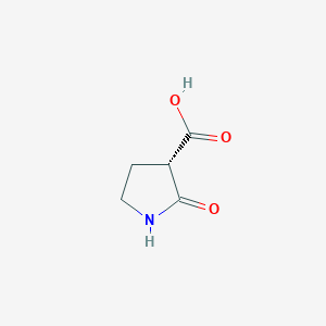 molecular formula C5H7NO3 B12990894 (S)-2-Oxopyrrolidine-3-carboxylic acid 