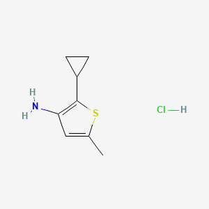 2-Cyclopropyl-5-methylthiophen-3-amine hydrochloride