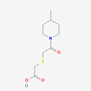 molecular formula C10H17NO3S B1299091 [2-(4-甲基哌啶-1-基)-2-氧代乙硫基]-乙酸 CAS No. 436087-11-5