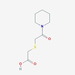 molecular formula C9H15NO3S B1299092 [(2-Oxo-2-piperidin-1-ylethyl)thio]acetic acid CAS No. 436087-13-7