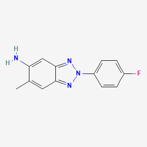 2-(4-Fluoro-phenyl)-6-methyl-2H-benzotriazol-5-yl-amine