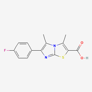 6-(4-Fluorophenyl)-3,5-dimethylimidazo[2,1-b]thiazole-2-carboxylic acid