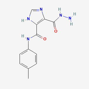 5-Hydrazinocarbonyl-1H-imidazole-4-carboxylic acid p-tolylamide