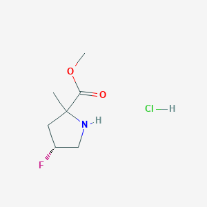 Methyl (4R)-4-fluoro-2-methylpyrrolidine-2-carboxylate hydrochloride