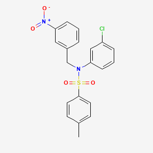 N-(3-Chlorophenyl)-4-methyl-N-(3-nitrobenzyl)benzenesulfonamide