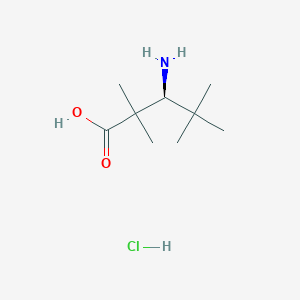 molecular formula C9H20ClNO2 B12990951 (S)-3-Amino-2,2,4,4-tetramethylpentanoic acid hydrochloride 