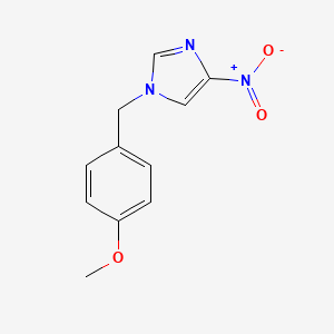 molecular formula C11H11N3O3 B1299097 1-(4-Methoxybenzyl)-4-nitro-1H-imidazole CAS No. 68019-66-9