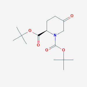 Di-tert-butyl (R)-5-oxopiperidine-1,2-dicarboxylate