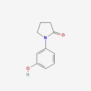 molecular formula C10H11NO2 B1299102 1-(3-Hydroxyphenyl)pyrrolidin-2-one CAS No. 58212-15-0