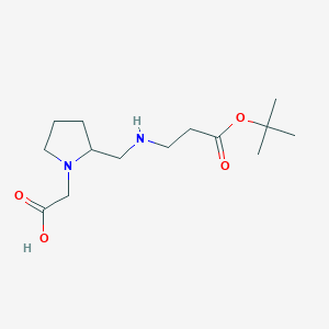 2-(2-(((3-(tert-Butoxy)-3-oxopropyl)amino)methyl)pyrrolidin-1-yl)aceticacid