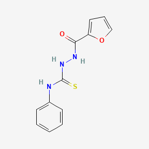 molecular formula C12H11N3O2S B1299103 2-(2-Furoyl)-N-phenylhydrazinecarbothioamide CAS No. 60870-34-0