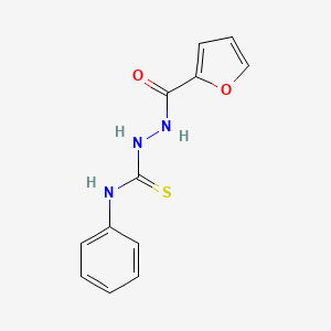 molecular formula C12H11N3O2S B1299103 2-(2-呋喃酰基)-N-苯基肼基碳硫酰胺 CAS No. 60870-34-0