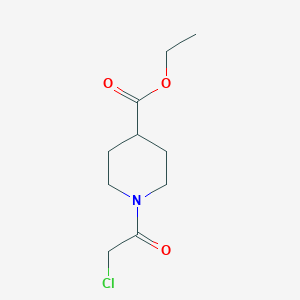 molecular formula C10H16ClNO3 B1299104 1-(2-氯乙酰)哌啶-4-羧酸乙酯 CAS No. 318280-71-6