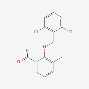 2-((2,6-Dichlorobenzyl)oxy)-3-methylbenzaldehyde