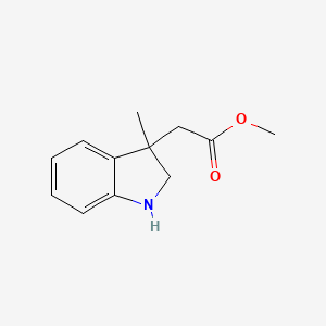 Methyl 2-(3-methylindolin-3-yl)acetate