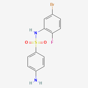 4-amino-N-(5-bromo-2-fluorophenyl)benzenesulfonamide