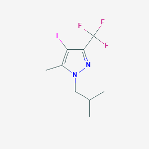 4-iodo-1-isobutyl-5-methyl-3-(trifluoromethyl)-1H-pyrazole