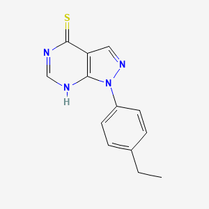 1-(4-Ethylphenyl)-1H-pyrazolo[3,4-d]pyrimidine-4-thiol