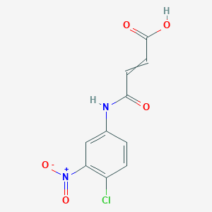 molecular formula C10H7ClN2O5 B1299110 (2Z)-3-[(4-Chloro-3-nitrophenyl)carbamoyl]prop-2-enoic acid 