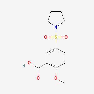 B1299111 2-Methoxy-5-(pyrrolidine-1-sulfonyl)-benzoic acid CAS No. 89704-51-8