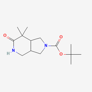 tert-Butyl 7,7-dimethyl-6-oxooctahydro-2H-pyrrolo[3,4-c]pyridine-2-carboxylate