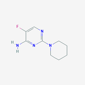 5-Fluoro-2-(piperidin-1-yl)pyrimidin-4-amine