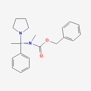 (S)-Benzyl methyl(1-phenyl-1-(pyrrolidin-1-yl)ethyl)carbamate