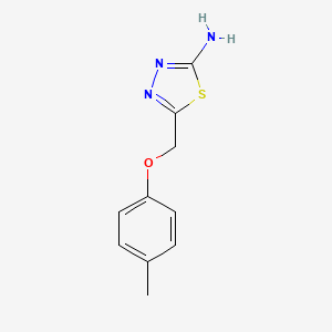 molecular formula C10H11N3OS B1299119 5-[(4-甲基苯氧基)甲基]-1,3,4-噻二唑-2-胺 CAS No. 84138-77-2