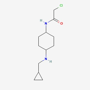 molecular formula C12H21ClN2O B12991196 2-chloro-N-[4-(cyclopropylmethylamino)cyclohexyl]acetamide 