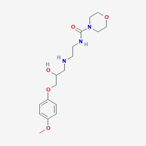 N-(2-((2-Hydroxy-3-(4-methoxyphenoxy)propyl)amino)ethyl)morpholine-4-carboxamide