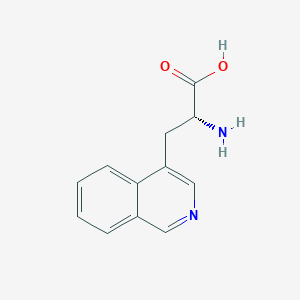 molecular formula C12H12N2O2 B12991309 (R)-2-Amino-3-(isoquinolin-4-yl)propanoic acid 