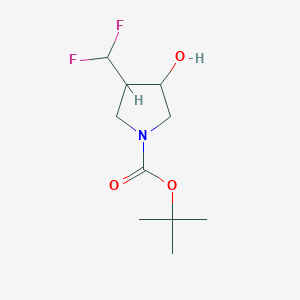 tert-Butyl 3-(difluoromethyl)-4-hydroxypyrrolidine-1-carboxylate